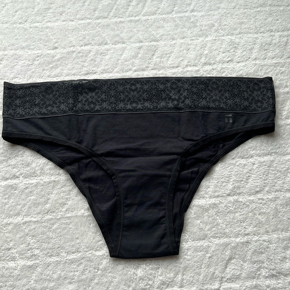 Tommy John Cool Cotton Lace Trim Cheeky Panty